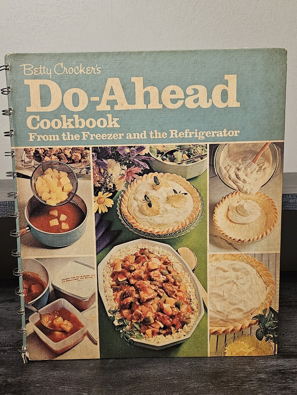 Vintage Betty Crocker’s Do-Ahead Cookbook Hardcover Spiral Bound